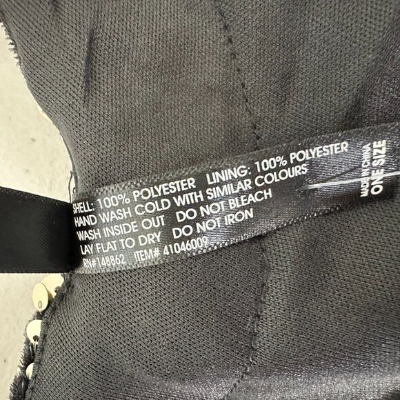 Torrid Sequin Ruana OS Black Gold Kimono Glam Party Holiday Plus - Picture 7 of 7